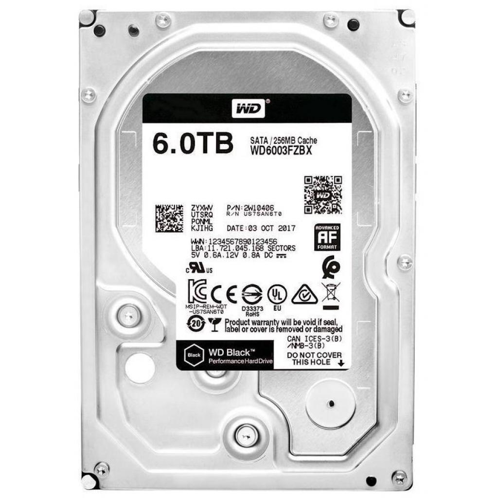 3.5" HDD 6.0TB Western Digital WD6003FZBX Caviar® Black™, 7200rpm, 256MB, SATAIII photo 1