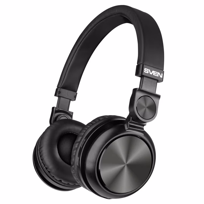 SVEN AP-B650MV, Bluetooth Headphones with microphone, Bluetooth v.5.0, battery up to 8 h, range up to 10 m, call acceptance, track switching control, Black 