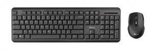 Trust ODY Wireless Silent Keyboard and Mouse Set, Silent keys and mouse buttons, Spill-resistant, RU, Black thumbnav 1