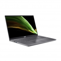 ACER Swift X Steel Gray (NX.AYKEU.006), 16.1" IPS FHD 300 nits (Intel Core i5-11320H 4xCore, 2.5-4.5GHz, 16GB(onboard) LPDDR4X RAM, 512GB PCIe NVMe SSD, GeForce RTX 3050 4GB GDDR6, WiFi6AX/BT 5.0, FPR, Backlit KB, 4cell, HD Webcam, EN/RU/UA, No OS, 1.9kg, thumbnav 2