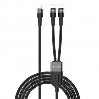 Cablu USB-C to Dual USB-C Verbatim Sync & Charge 100W / 1.5 m