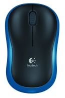 Logitech Wireless Mouse M185 Blue, Optical Mouse for Notebooks, Nano receiver, Blue/Black, Retail thumbnav 1