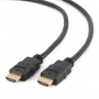 Cable HDMI  - 1m - Cablexpert CC-HDMI4-1M, 1 m, HDMI v.1.4, male-male, cable with gold-plated connectors, bulk package, Black thumbnav 1