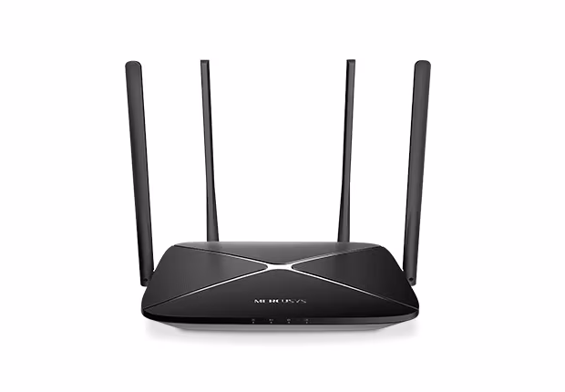 Wi-Fi роутер MERCUSYS AC12G / AC1200 Dual Band / Wi-Fi5 / Gigabit / 1WAN+3LAN / 4 external antennas