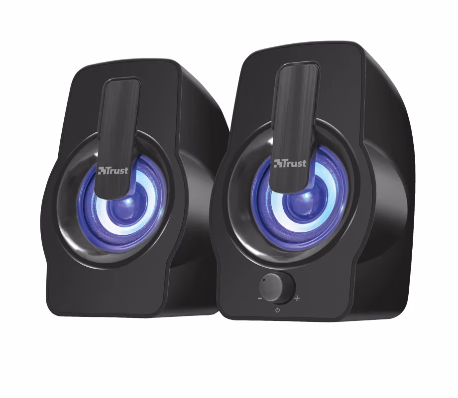 Колонки 2.0 Trust Gemi RGB Black / 12W / 3,5 AUX / USB power
