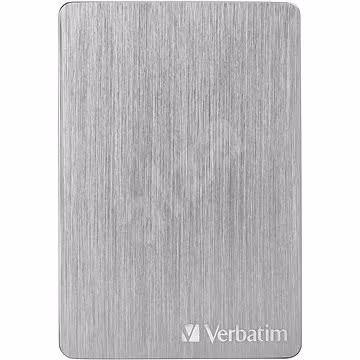 2.5” External HDD 1.0TB (USB3.2)  Verbatim Store 'n' Go ALU Slim, Silver, Aluminium, Sleek, Slim, Nero Backup Software, Green Button Energy Saving Software