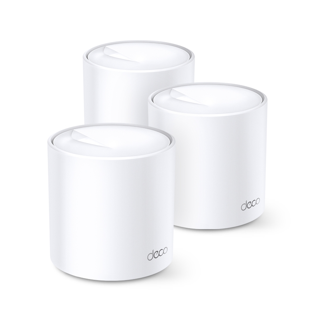 TP-LINK Deco X20(3-pack)  AX1800 Mesh Wi-Fi 6 System, 2 LAN/WAN Gigabit Port, 1201Mbps on 5GHz + 574Mbps on 2.4GHz, 802.11ax/ac/b/g/n, Wi-Fi Dead-Zone Killer, Seamless Roaming with One Wi-Fi Name, Antivirus, Parental Controls photo 1