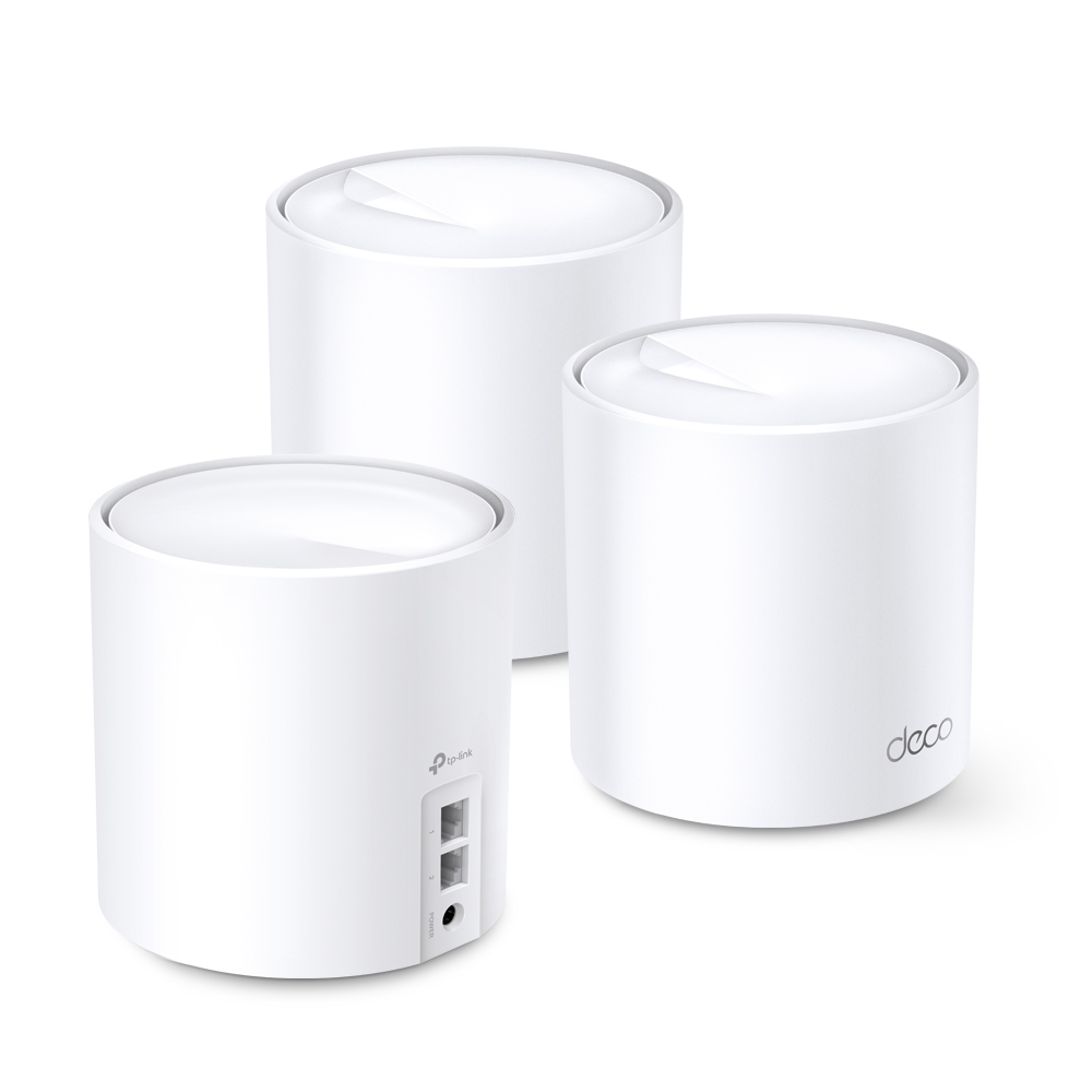 TP-LINK Deco X20(3-pack)  AX1800 Mesh Wi-Fi 6 System, 2 LAN/WAN Gigabit Port, 1201Mbps on 5GHz + 574Mbps on 2.4GHz, 802.11ax/ac/b/g/n, Wi-Fi Dead-Zone Killer, Seamless Roaming with One Wi-Fi Name, Antivirus, Parental Controls photo 2