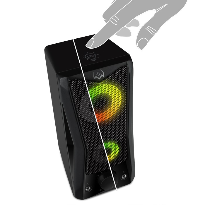 Колонки SVEN 445 / 6W / USB power / RGB / Black photo 3