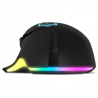 SVEN RX-G975 Gaming, Optical Mouse, 200-10000 dpi, 9+1 buttons (scroll wheel),  DPI switching modes, Two navigation buttons (Forward and Back), RGB backlight, Soft Touch coating, USB, 1.8m, Black thumbnav 5