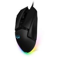 SVEN RX-G975 Gaming, Optical Mouse, 200-10000 dpi, 9+1 buttons (scroll wheel),  DPI switching modes, Two navigation buttons (Forward and Back), RGB backlight, Soft Touch coating, USB, 1.8m, Black thumbnav 7
