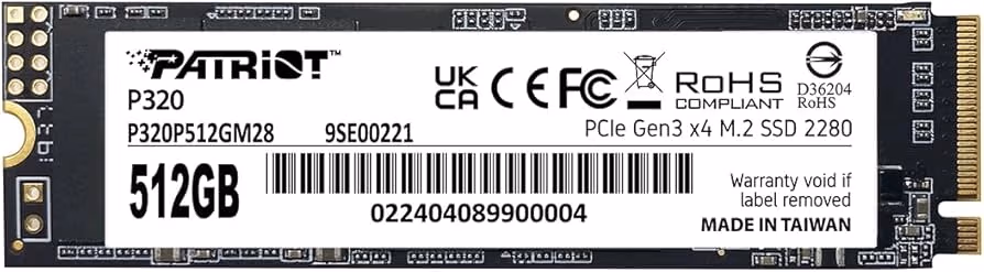 M.2 NVMe SSD Patriot P320 512GB