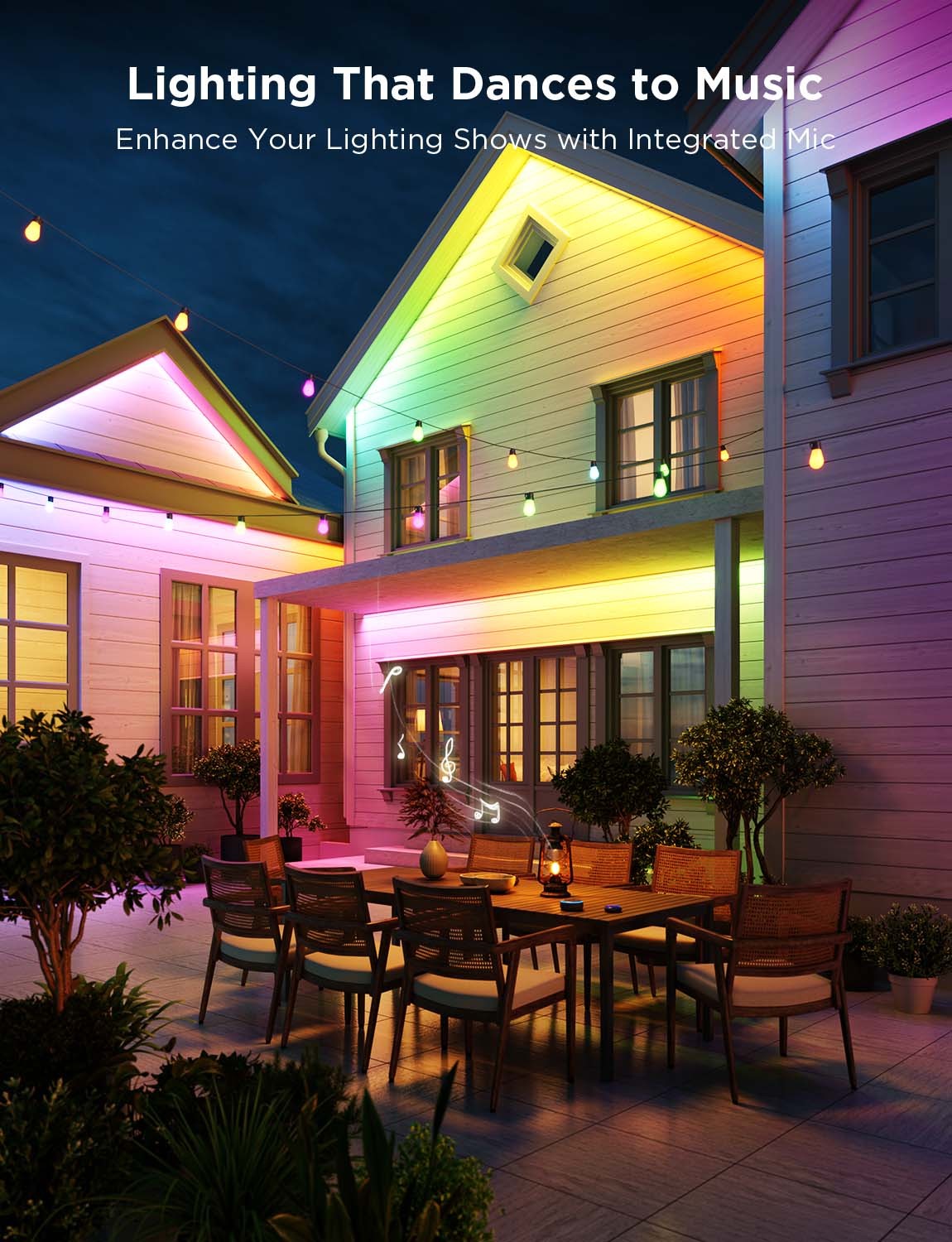 Наружняя светодиодная лента GOVEE RGBICWW Outdoor Strip Light Pro 10M photo 7