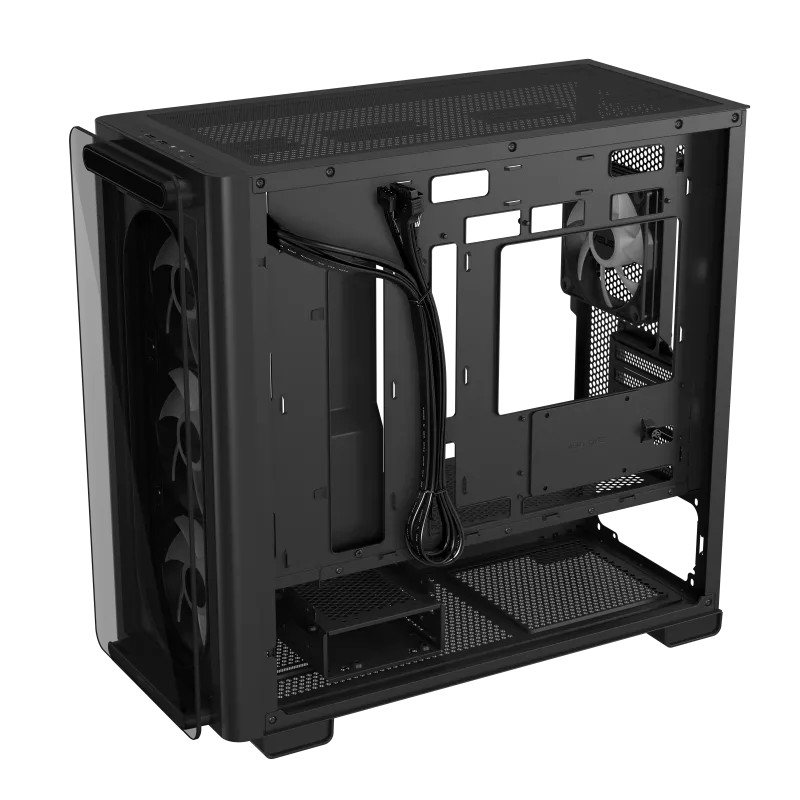 Carcasa ASUS A23 PLUS TG ARGB/ w/oPSU / 4x120mm ARGB fans/ mATX / Black photo 8