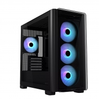 Carcasa ASUS A23 PLUS TG ARGB/ w/oPSU / 4x120mm ARGB fans/ mATX / Black thumbnav 1