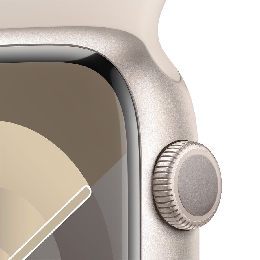 Smart watch Apple Watch Series 9 GPS 45mm Starlight Aluminium Case with Starlight Sport Band - M/L (MR973QI/A) 1 GB 1.9 photo 3