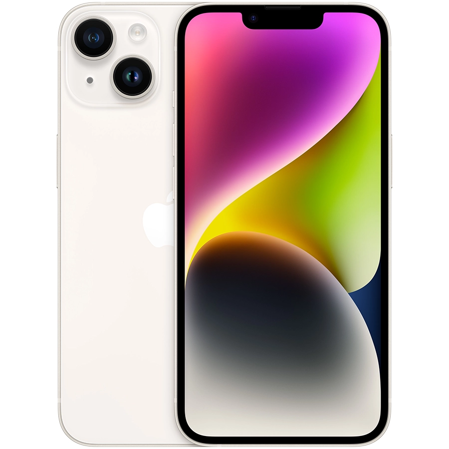 Smartphone iPhone 14 256 GB Starlight (Refurbrished) Clasa A 