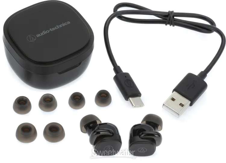 Беспроводные наушники Audio-Technica ATH-SQ1TWBK