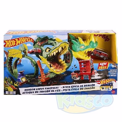 Hot Wheels HDP03 City Dragon Drive Firefight 
