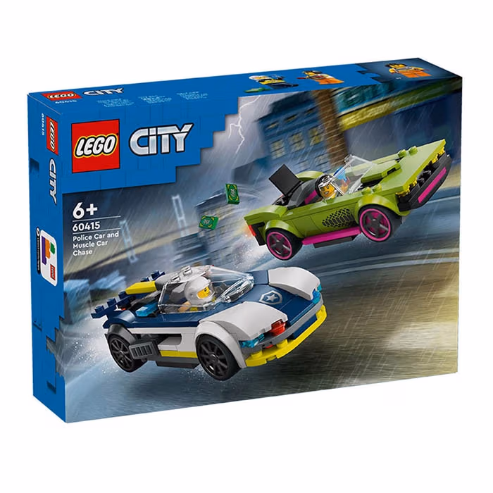 Lego City Полицейская машина и погоня на мускул-каре 60415