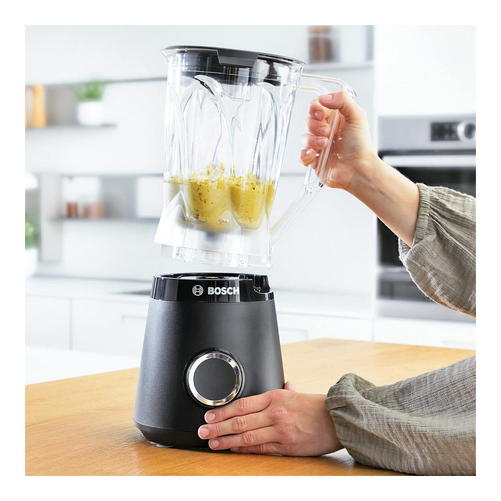 Blender Stationar Bosch MMB6141B Negru / 2 viteze / ml photo 4