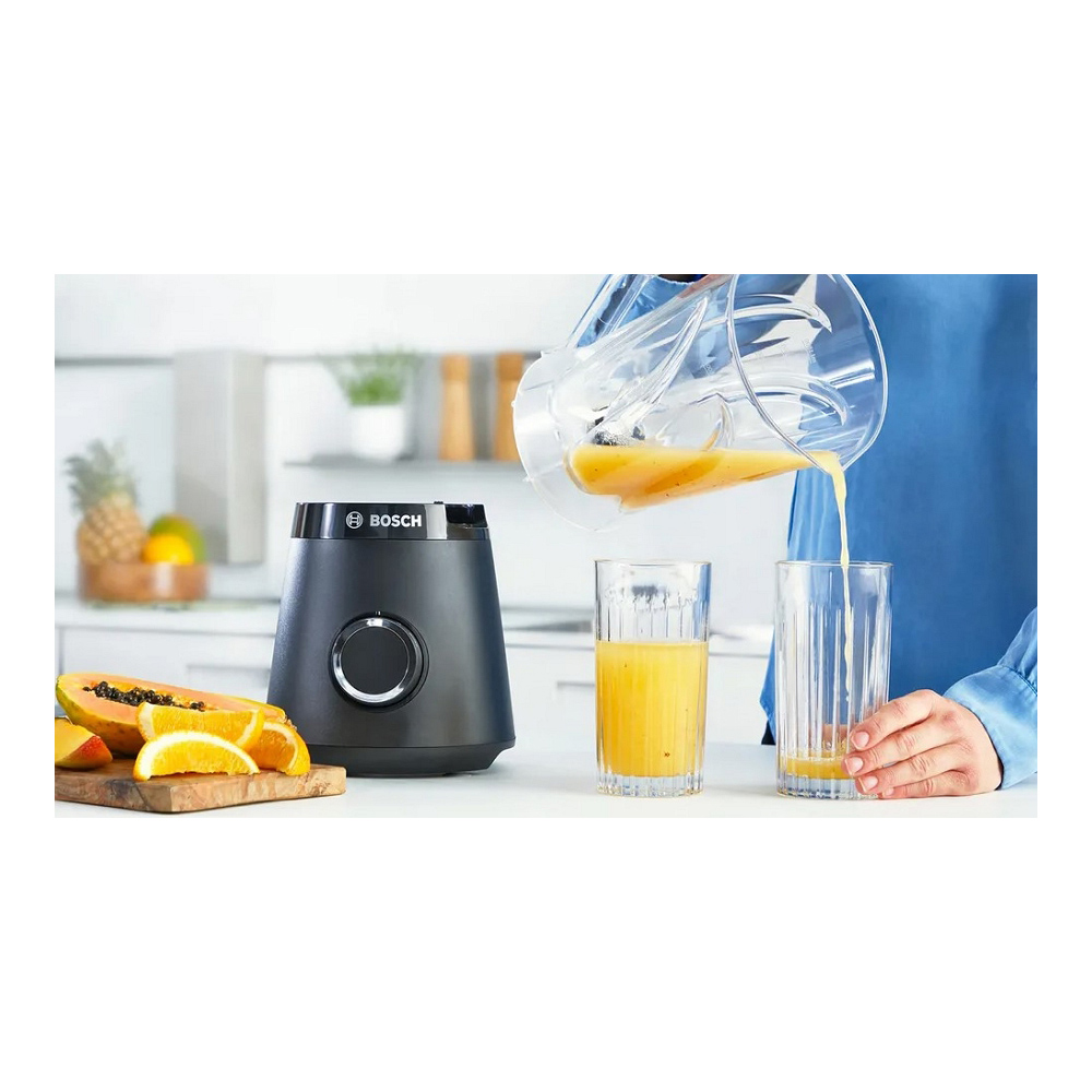 Blender Stationar Bosch MMB6141B Negru / 2 viteze / ml photo 7