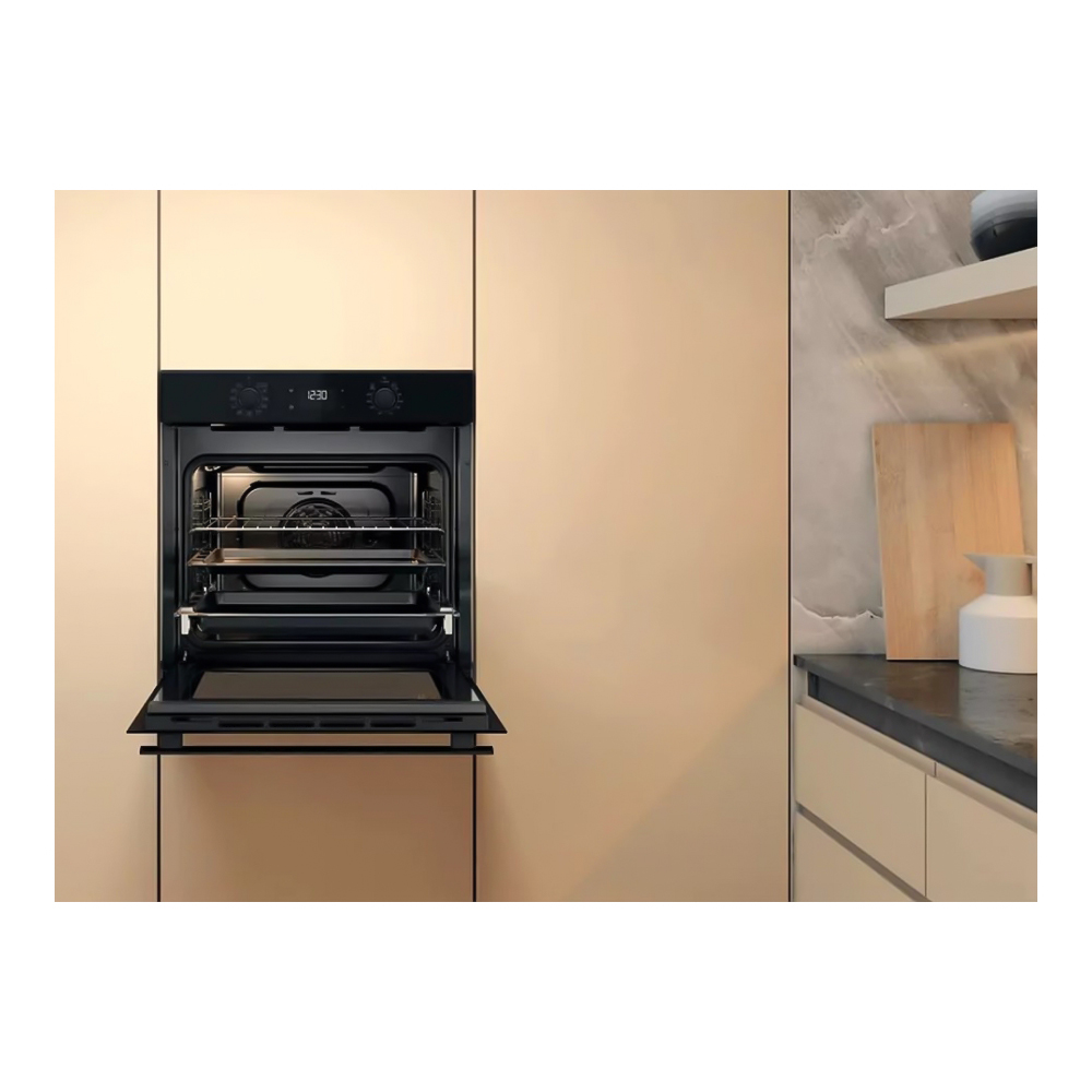 Встраиваемый духовой шкаф Whirlpool OMK58HU1B / 71 л. / A+ / Черный photo 6
