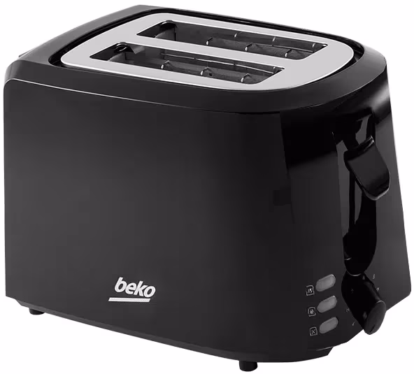 Тостер Beko TAM4201B, 2 тоста, 850 Вт, Черный