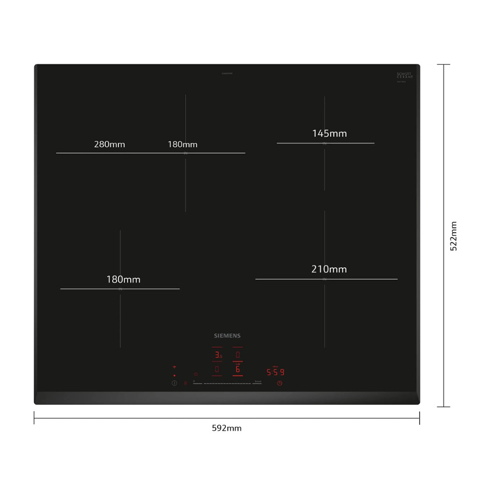 Plita incorporabila inductie Siemens EH65KHFB1E photo 5