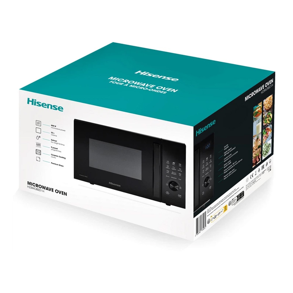 Cuptor cu microunde Hisense H23MOBSD1H 800 W / 23 l / Negru photo 7