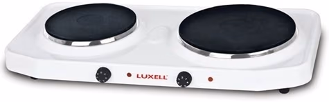 Plita de masa electrica Luxell LX7021L, 2 arzatoare, 2500 W, Alb