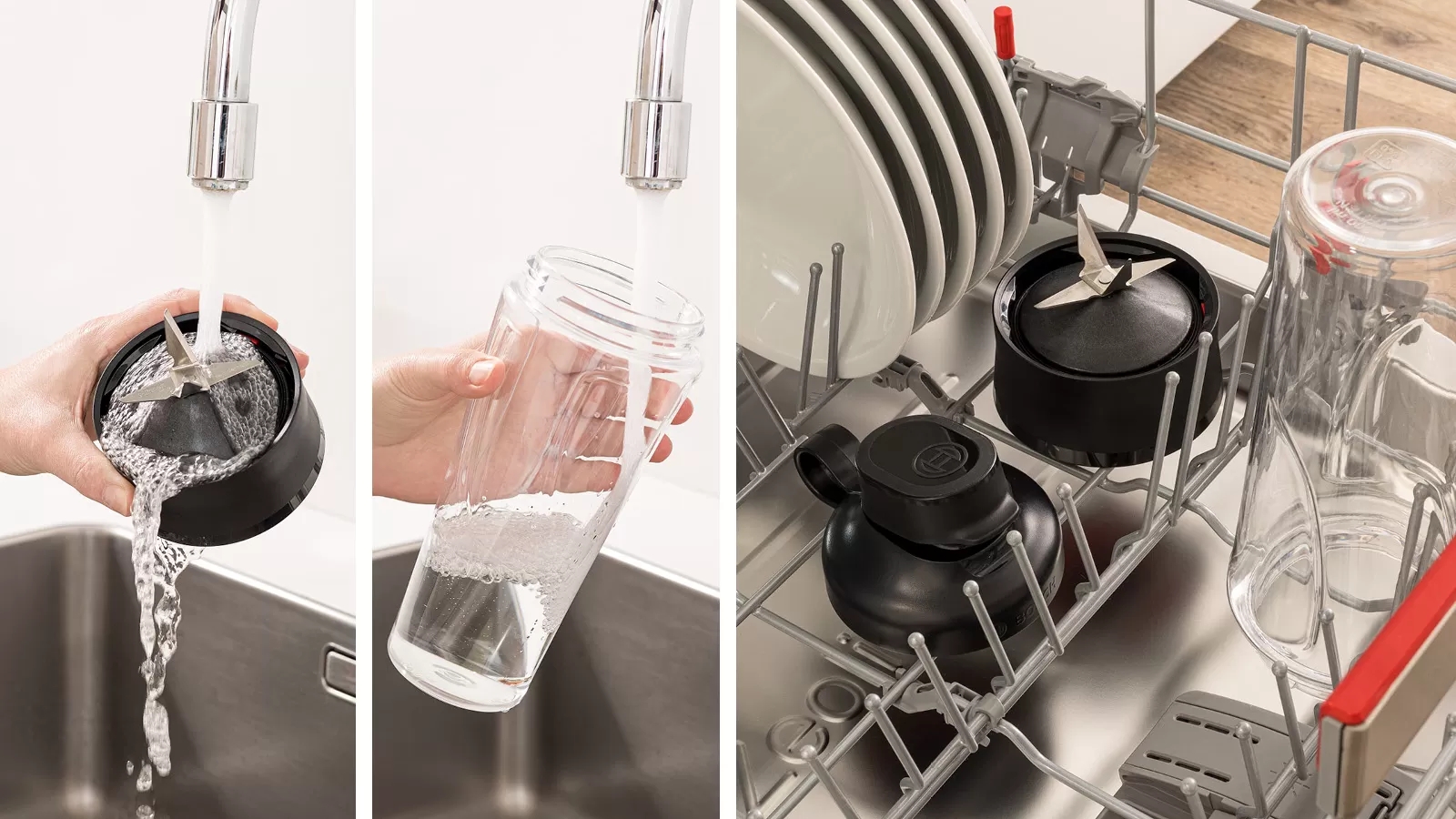 Blender pentru smoothie Stationar Bosch MMB2111M Negru cu inox / Da viteze / 650 ml photo 5
