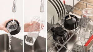 Blender pentru smoothie Bosch MMB2111M, 650 ml, 450 W, 1 trepte viteza, Negru cu inox thumbnav 5