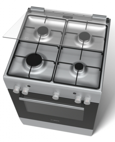 Газовая плита Bosch HGA223151Q / 4 конфорок / 60 см / Нержавеющая сталь photo 5