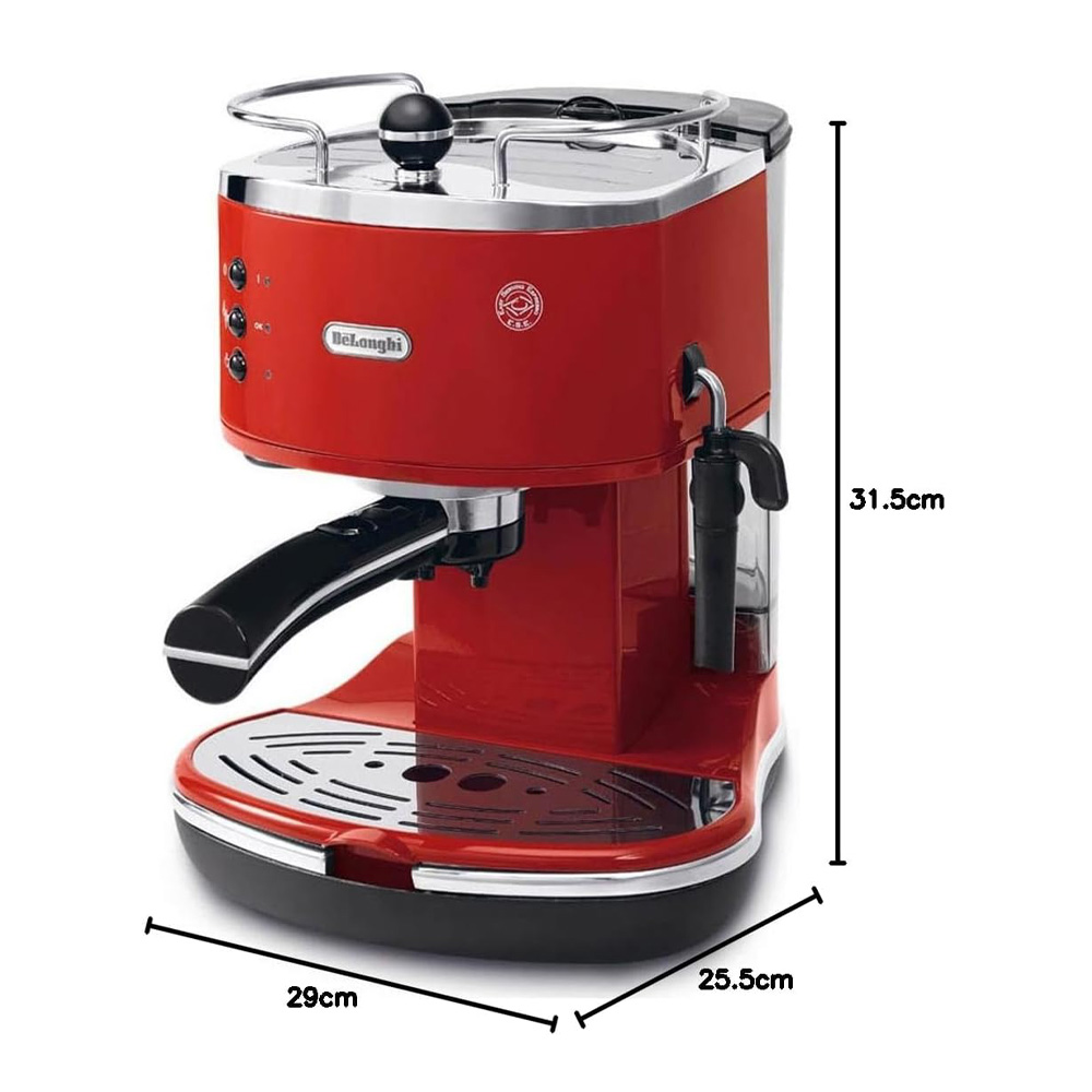 Кофеварка Delonghi ECO 311 R / 1.4 л / Рожковая / 
Молотый, чалды photo 6