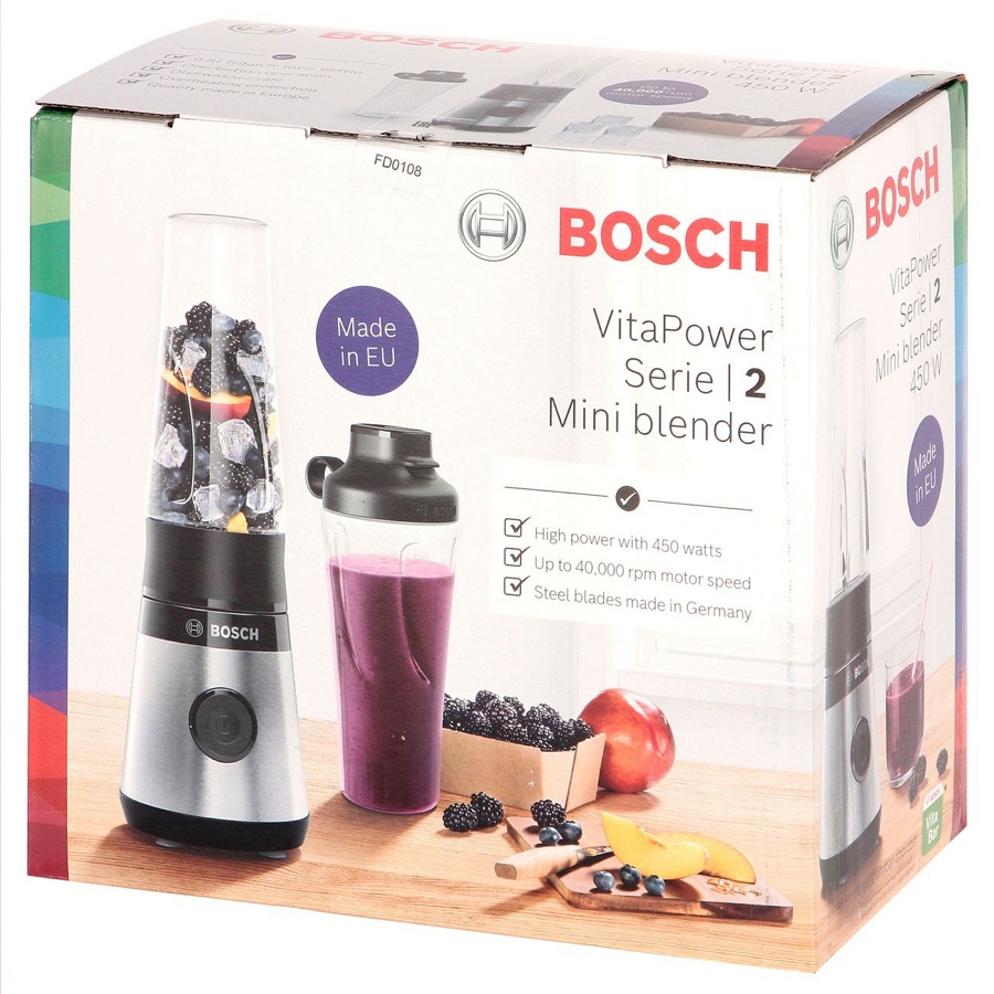 Blender Stationar Bosch MMB2111S Gri / 1 viteze / ml photo 3