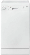 Посудомоечная машина  Beko DFS05011W, 10 комплектов, 5программы, 45 см, A+, Белый