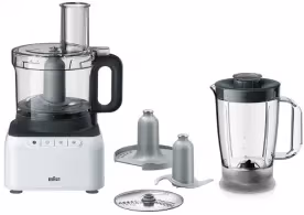 Robot de bucatarie Braun FP3131W, 2 trepte viteza, Alb
