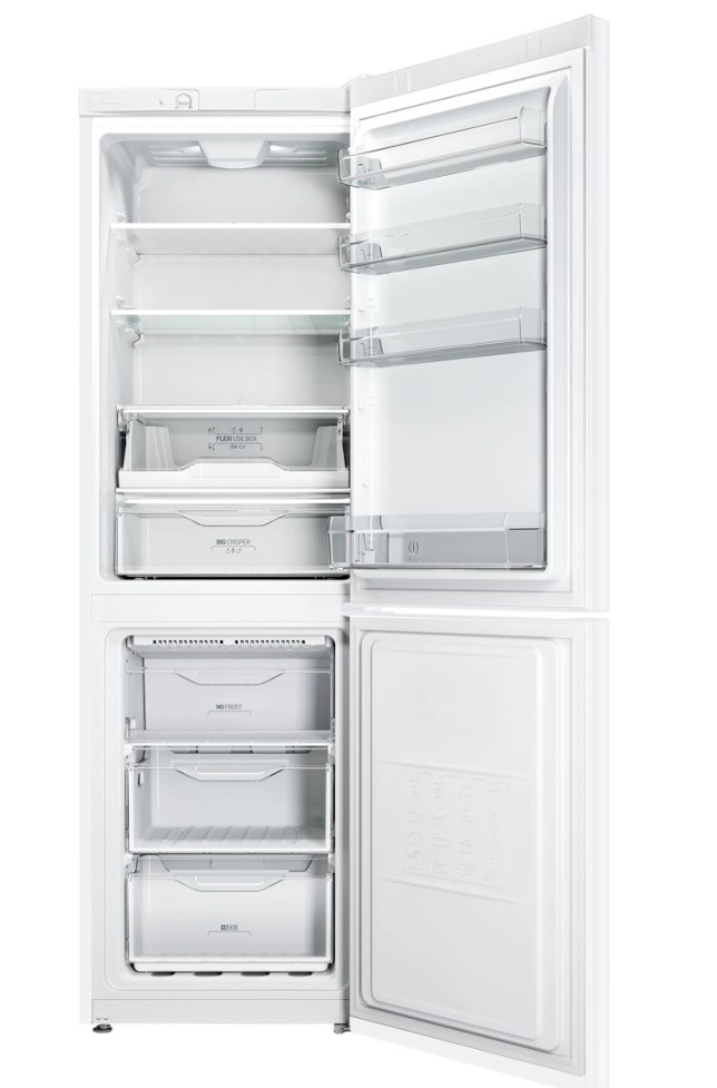 Frigider cu congelator jos Indesit LI8N1W, 305 l, 189 cm, A+, Alb