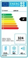 Холодильник с нижней морозильной камерой Indesit LI8N1W, 305 л, 189 см, A+, Белый