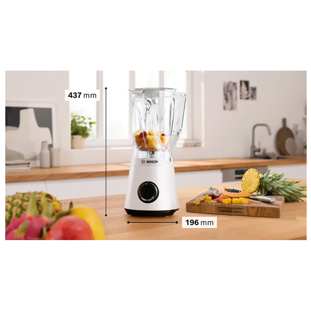 Blender Stationar Bosch MMB6141W Alb / 2 viteze / ml photo 5