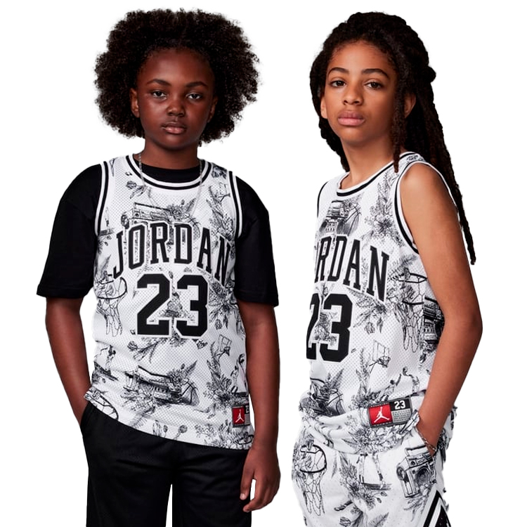 Майка Nike JDN JORDAN 23 AOP JERSEY / Мужской / XL / Белый photo 2