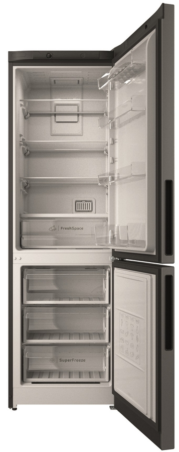 Frigider cu doua usi Indesit ITI 4181 X / 298 l / 185 cm / A+ / Gri photo 4