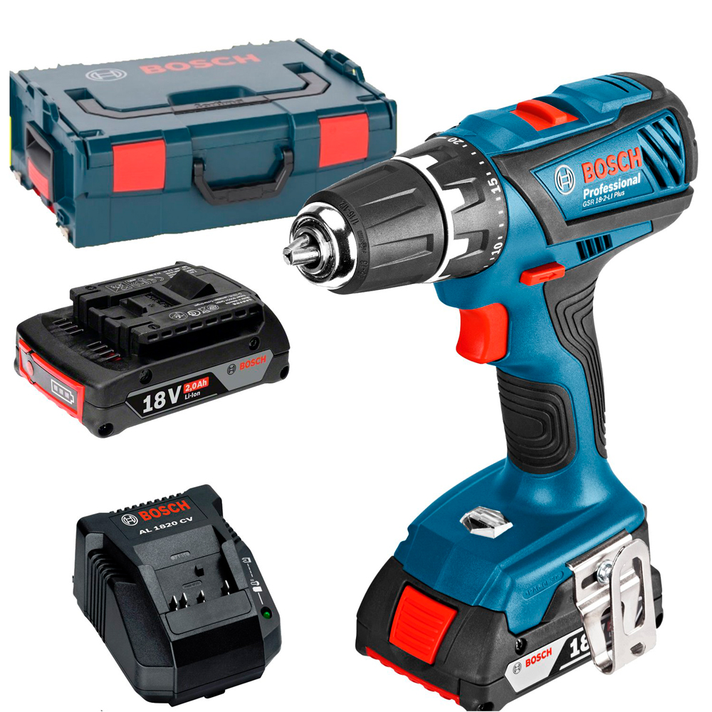 Аккумуляторная дрель-шуруповерт Bosch GSR 18-2 Li Plus Cordless Drill Drive, 06019E6120 photo 2