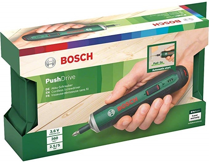Аккумуляторная отвертка Bosch Pushdrive 3.6V, 06039C6020 photo 3