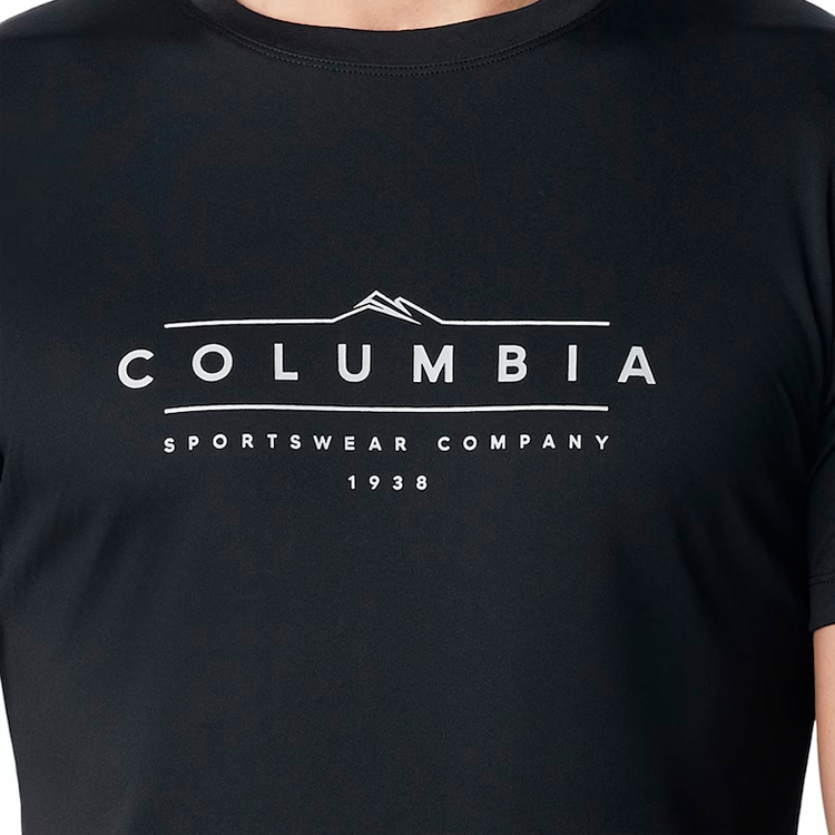 Футболка мужская Columbia Zero Rules Short Sleeve Graphic Shirt S Черный photo 4