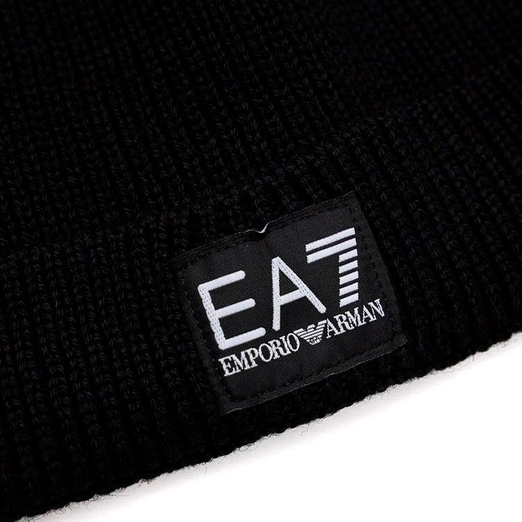 Шапка EA7 EMPORIO ARMANI BEANIE HAT S Черный photo 4
