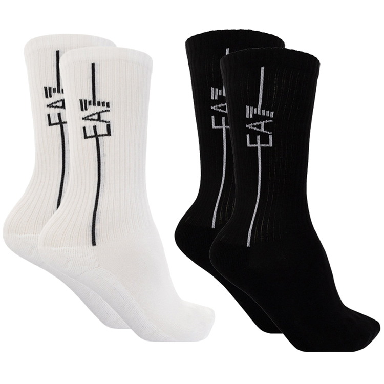 Носки Унисекс EA7 EMPORIO ARMANI UNISEX TRAIN SOCKS S S-M Черный/Белый photo 1