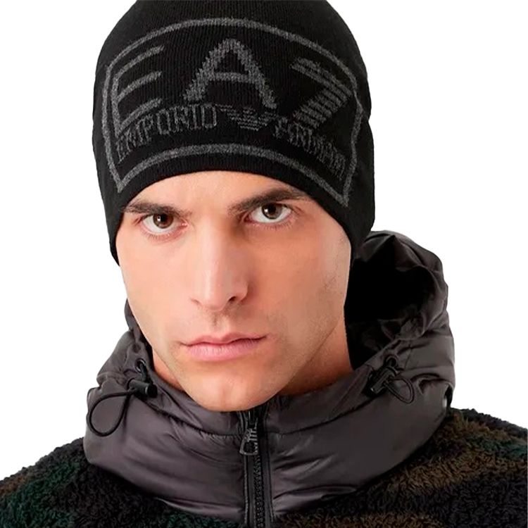 Шапка EA7 EMPORIO ARMANI BEANIE HAT M Черный photo 2