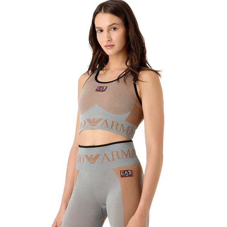 Спортивное бра EA7 EMPORIO ARMANI TOP SPORTIVO / Женский / S / Серый photo 4